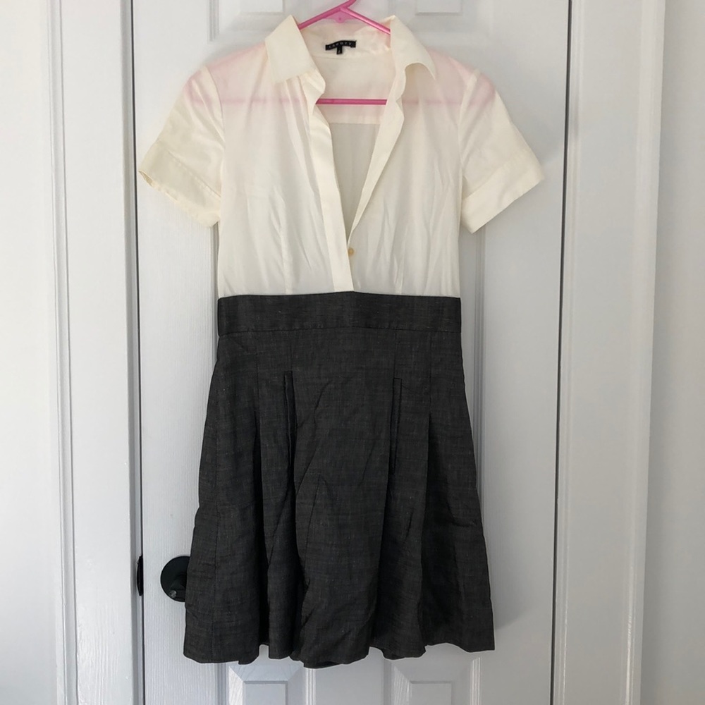 Theory dress - BLACK & WHITE